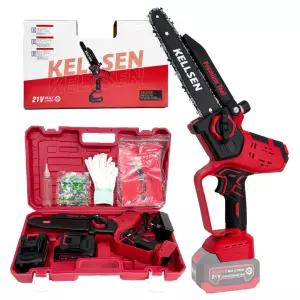 켈슨 무선 무선 전기톱 20cm 충전식 소형 전동 체인톱