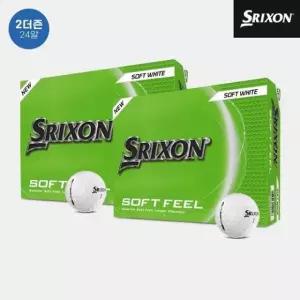 2더즌 24알 던롭코리아 정품 스릭슨 소프트 필 14 골프볼 남여공용  화이트  2피스 12알