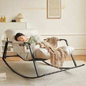 무중력 흔들의자 철제 침대 의자 1인 낮은 소파 등받이