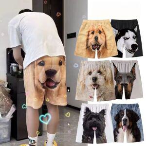 강아지 반바지 개 프린트 바지 잠옷 실내복 팬츠