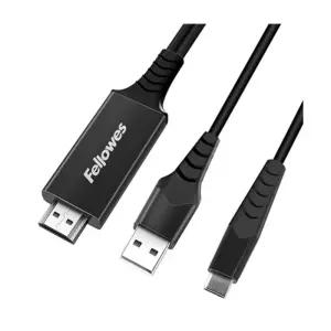 펠로우즈 C타입 to HDMI 미러링 케이블/PC 컴퓨터 티비 모니터 프로젝터 연결 연장 선 컨버터 변환 젠더