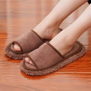 청소 걸레 슬리퍼 발 청소용 실내화 바닥 청소 슬리퍼