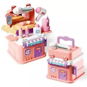 [보리보리/소이토이]소이미니샵 헤어샵 역할놀이 역활 가게 미용실 놀이 소꿉 장난감