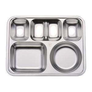 (WJ)학교급식판 전말이20호 50개 배식판 375x290x35mm 0.5t 중 고등학생용 4찬