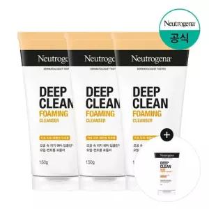 딥클린 포밍 클렌저 150g x3 + 증)아크네 포밍 클렌저 40g