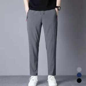 바캉스 데님바지데미지 7부 청 밴딩반바지 슬림 휴가