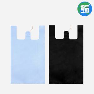 월드크린 25L 손잡이봉투 100장 분리수거 비닐 재활용 쓰레기 봉투