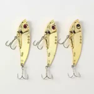 메탈 루어낚시 바이브 메탈지그 갈치 18g 3p세트 골드 (WFHJANW)