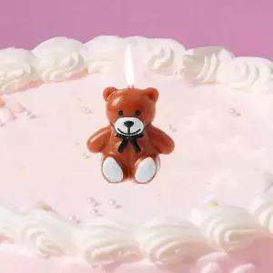 해피니스 리본곰 생일 생일초 5개입 케이크 캐릭터초 (WFHJD69)