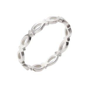 [미니아트] 925 silver 데일리 심플 엘리아 행운의 물고기 은반지 애끼링