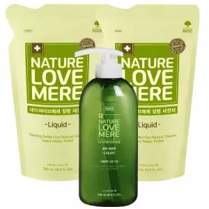 네이쳐러브메레 젖병세정제 액상형 용기1개+액상형 리필500ml 2팩