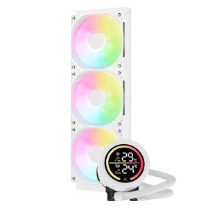 :앱코 포세이돈 P360D ARGB 디스플레이 수냉 CPU 쿨러 (화이트)