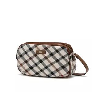 닥스 액세서리 25FW [HARRIS] 브라운 하우스체크 자카드 크로스백 DCBA5F631W2
