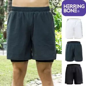 남자 워터레깅스 투인원 스윔팬츠 스판 반바지 비치웨어 하의 AI334M