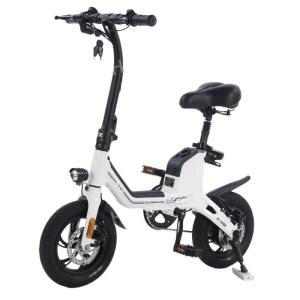 전기자전거 소형 출퇴근 접이식 스카이블루 전동자전