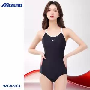 미즈노 MIZUNO 여성 원피스 수영복 로우컷 실내 강습 자수 센터 초급 N2CA2201