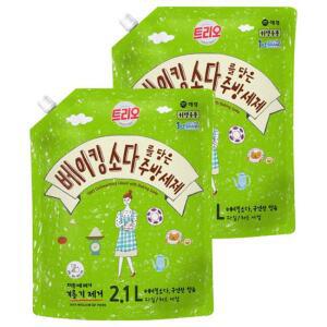 트리오 베이킹소다를 담은 주방세제 2.1L 2개