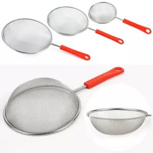 손잡이 스텐 채망 채반 튀김 건지기 거름채 소