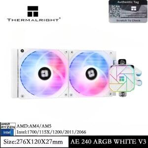 쿨러 Thermalright Aqua Elite 240 V3 ARGB 수냉 CPU 이중 PWM AM5 Intel LGA1200 2011 1700 제어 펌프