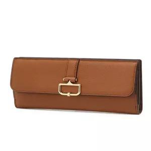 닥스 액세서리 25FW [BIRKBECK CHARLOTTE] 버크백 샬롯 브라운 D장식 소가죽 장지갑 DCWA5F550W2