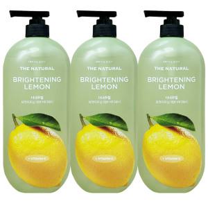 온더바디 더내추럴 바디워시 레몬향 900g 900g 3개