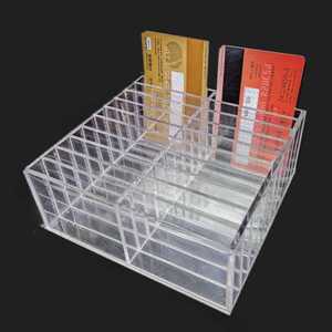 명함 꽂이 홀더 박스 클립 쿠폰보관함 사진 분류 데스크 상자