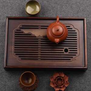 다도 차판 차트레이 퇴수기 중형 쟁반 전통 티테이블 차반