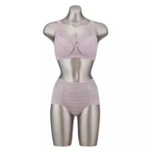 오모떼 ABCDE빅컵 프리미엄 에어글램 브라팬티 2종 세트/퍼플