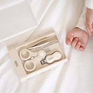 에디슨 네일케어 4종세트 신생아 아기 유아 손톱깎이 손톱가위 세트