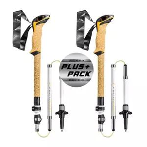 레키 플러스팩 크레시다 FX 카본 AS 5단 접이식 등산스틱 충격흡수 경량 지팡이