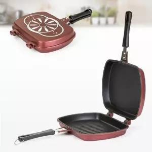 [키친아트] 금상첨화 양면팬 마블코팅 생선구이팬