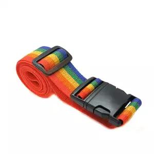 레인보우 캐리어 벨트/안전 보호 열림 도난 방지 여행 가방 밸트 러기지 스트랩 캐리어용 자물쇠 잠금 밴드