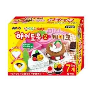 아모스 컬러점토 만들기 아이도우 미니케이크 만들기