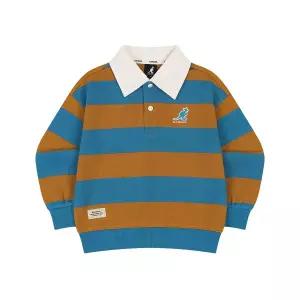 [롯데백화점]캉골 보더 스트라이프 카라 스 셔츠 RC 0101 블루 (ARCCLT01010BU)