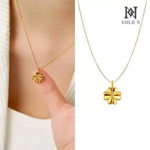 골드앤 순금 24K 샤이닝 클로버 목걸이(24K 팬던트+체인 목걸이)