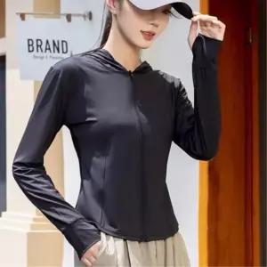 여성 슬림핏 무지 긴팔 트레이닝 집업 스판