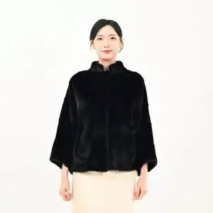 우진모피(WJ) 코펜하겐 퍼 휘메일 블랙 나그랑 밍크코트 국내생산 본사직영