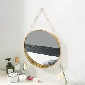 체인 걸이 원형 거울 WFIF400