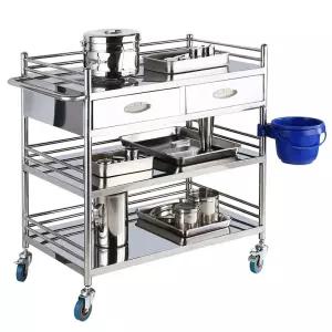 드레싱 카트 병원 스텐 업소용 미용 음식 트롤리 선반 의료용 작업대 드레싱카