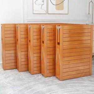 야외 대나무 베란다 침대 이동식 60x197 휴식 대나무침대 옥상 대청마루