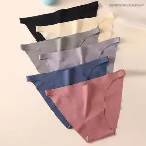 이너퀸 프리수 여성용 노라인 심리스 무봉제 고탄력 초슬림 이너 끈 삼각 팬티 T12노라인팬티
