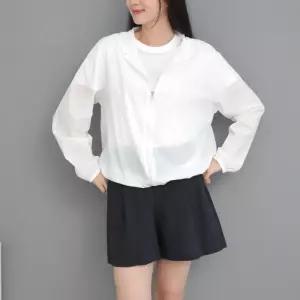 여성 간절기 바람막이 후드 경량 아노락 자켓 밑단 스트링 여름 아우터 라이트핏