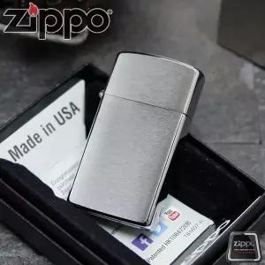 정품 지포라이터 1600 슬림 브러쉬(무광)/레이저각인/사은품제공