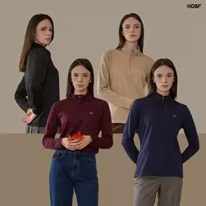 [르까프](90,95,100)여성 데일리 기모 집업티셔츠 4종