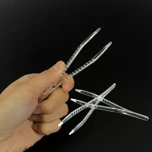 플라스틱 핀셋 집게 정밀 수작업 다꾸 비즈 네일 왁스 실험 스티커 데코덴 재료 도구 10개