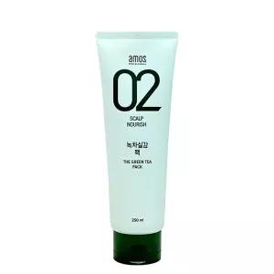 아모스 02 녹차실감 팩 250ml 두피 모발 케어 팩