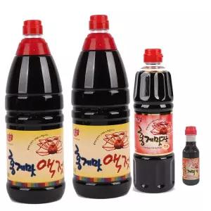 홍일식품 홍게맛액젓 1.8L 2병+홍게맛장소스500ml 1병+홍게맛장소스200ml 1병