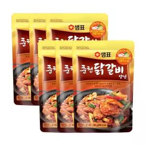 샘표 춘천 닭갈비 양념 180g 6개