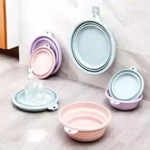 폴딩 지름28cm 접이식대야 휴대용 세수대야 바가지 세숫대야 접이식대야 접이식세수대야