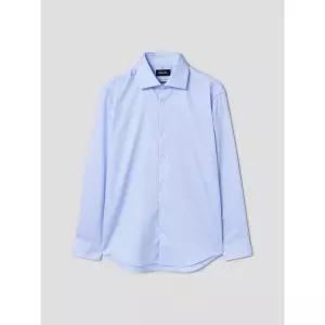 [갤럭시][갤럭시] 레귤러핏 논아이론 사틴 솔리드 드레스 셔츠  스카이 블루 (GA4764MR1Q)